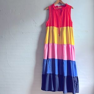 Entro | Colorblock Maxi Dress | Size L